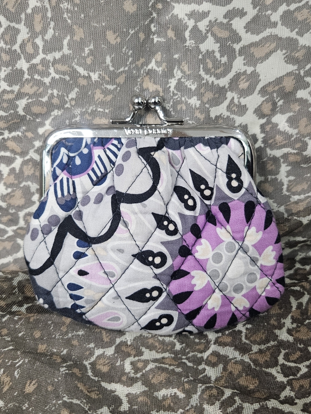 Vera Bradley Kiss Lock Coin Purse